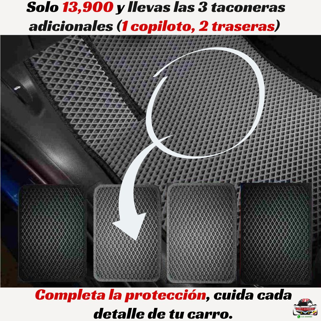 Taconeras (Copiloto + Traseros)