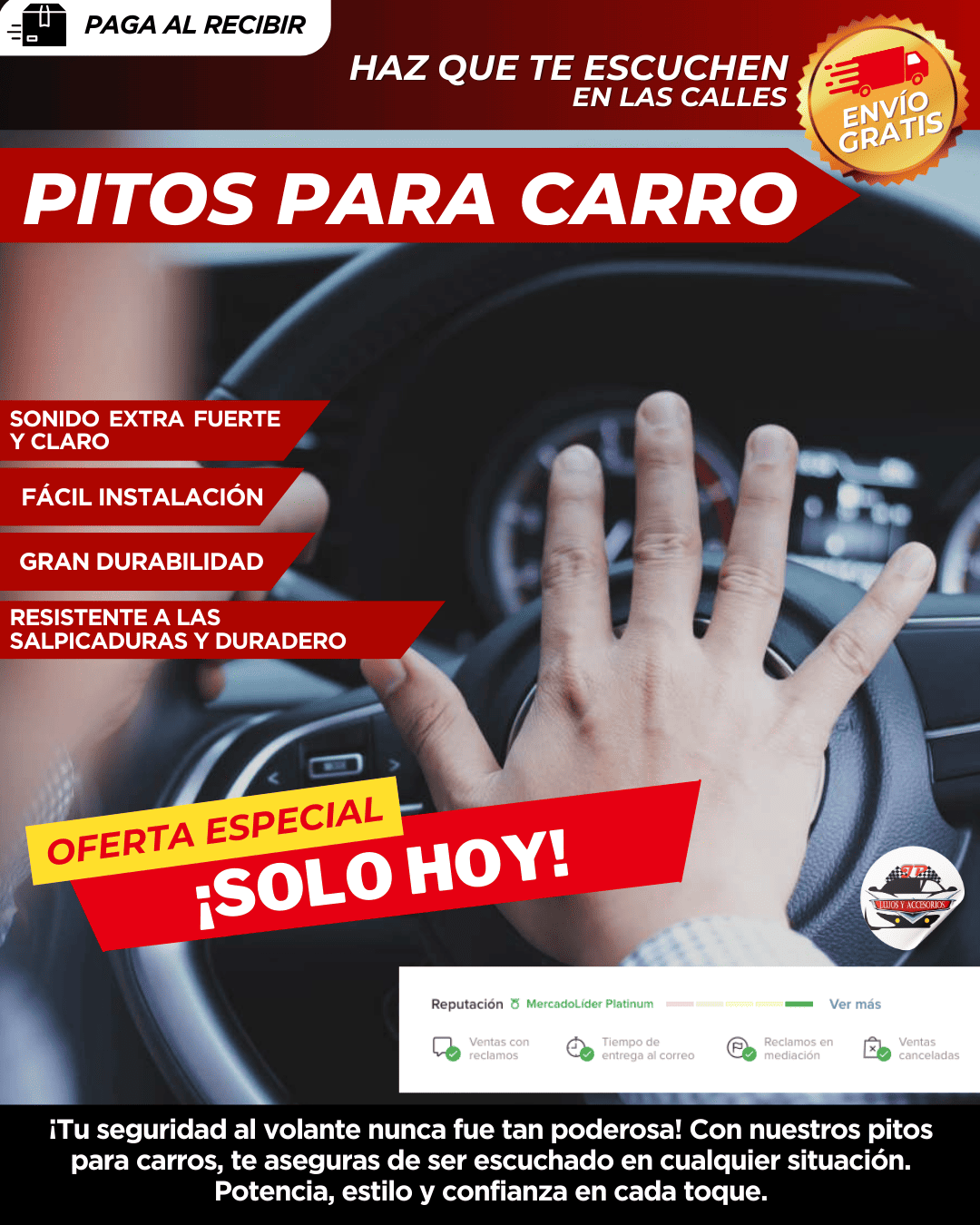 PITOS PARA CARROS